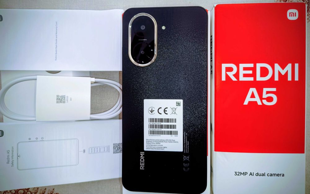 TLM Redmi A5 128GB ROM + 4Gb RAM novo na caixa Smartphone Android 15