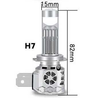 LED лампы с мини-линзами H7 Y9max - идеально для мокрого асфальта!