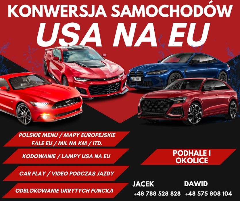 Polskie menu – kodowanie, oświetlenie BMW, Audi, małopolska, USA NA EU