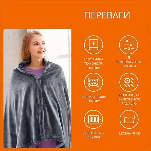 Електроковдра плед з підігрівом Электроодеяло плед с подогревом