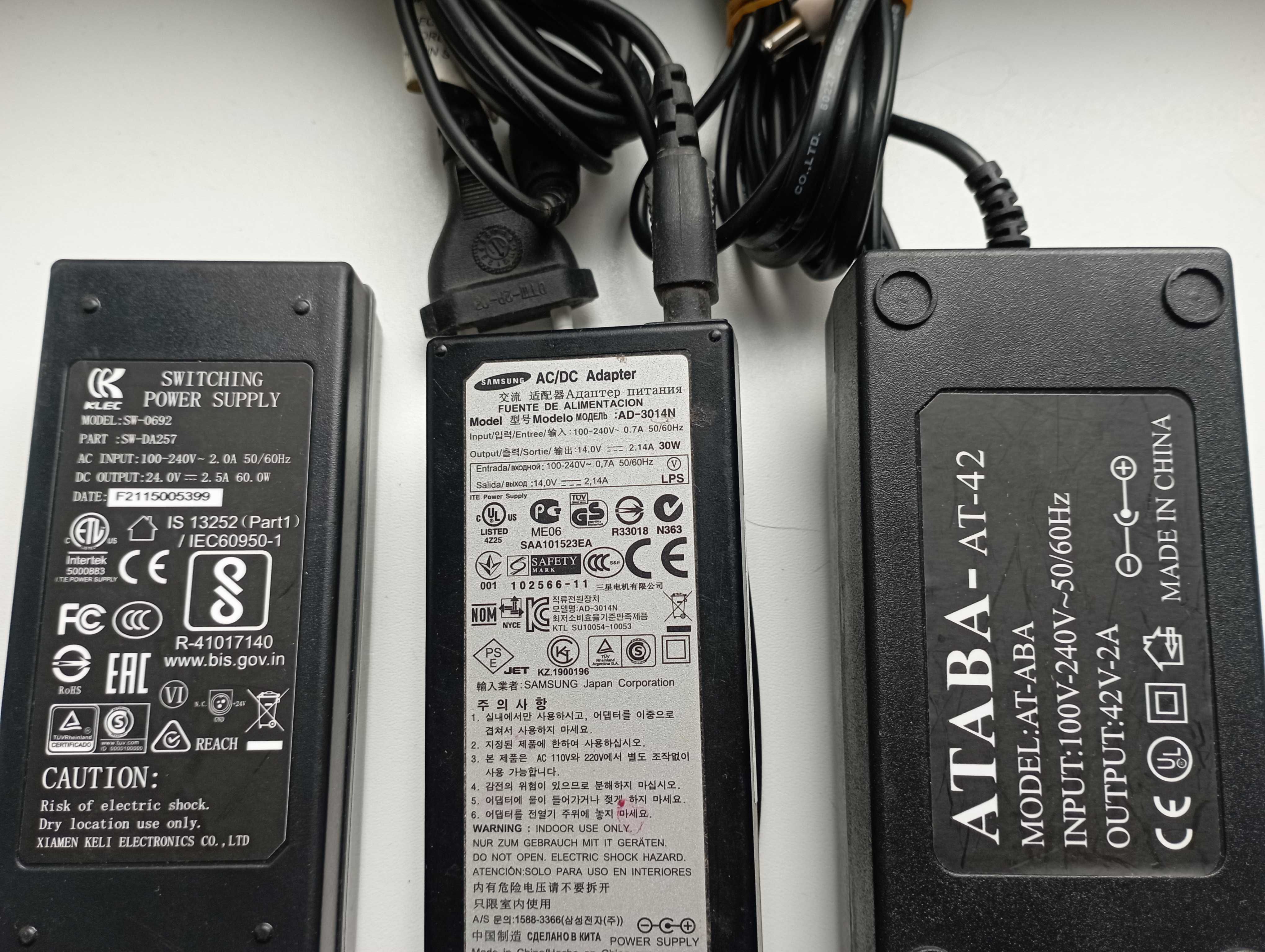 Блоки питания 14V/24V/42V