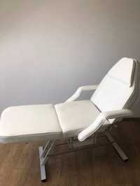 Fotel kosmetyczny biały ciężki porządny/ kozetka/ кушетка
