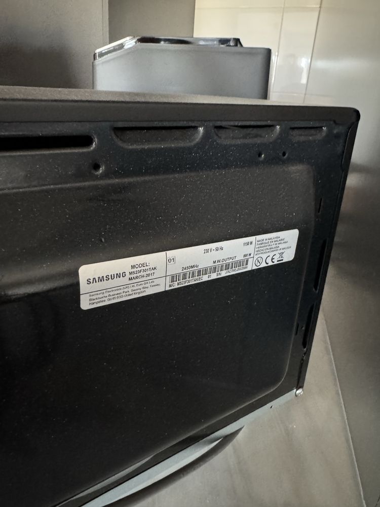 Microondas Samsung Preto Ceramic Inside