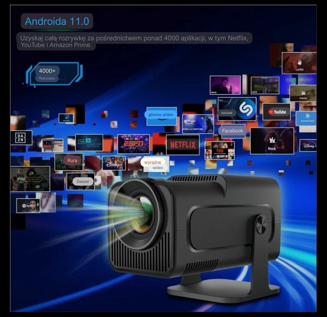 Projektor HY320 Magcubic/ Full HD 1080P/ 390 ANSI lm/ Wi-Fi HDMI/ z PL