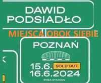 Dawid PODSIADŁO bilety na koncert POZNAŃ 16.06 MIEJSCA OBOK SIEBIE