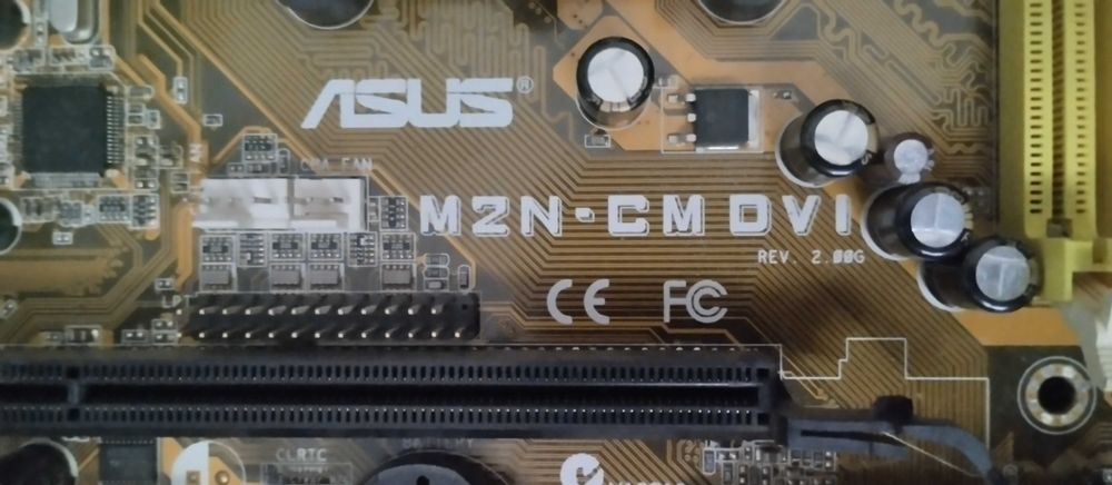 Материнська плата asus m2n cm dvi GeForce 7025 AM2 + проц