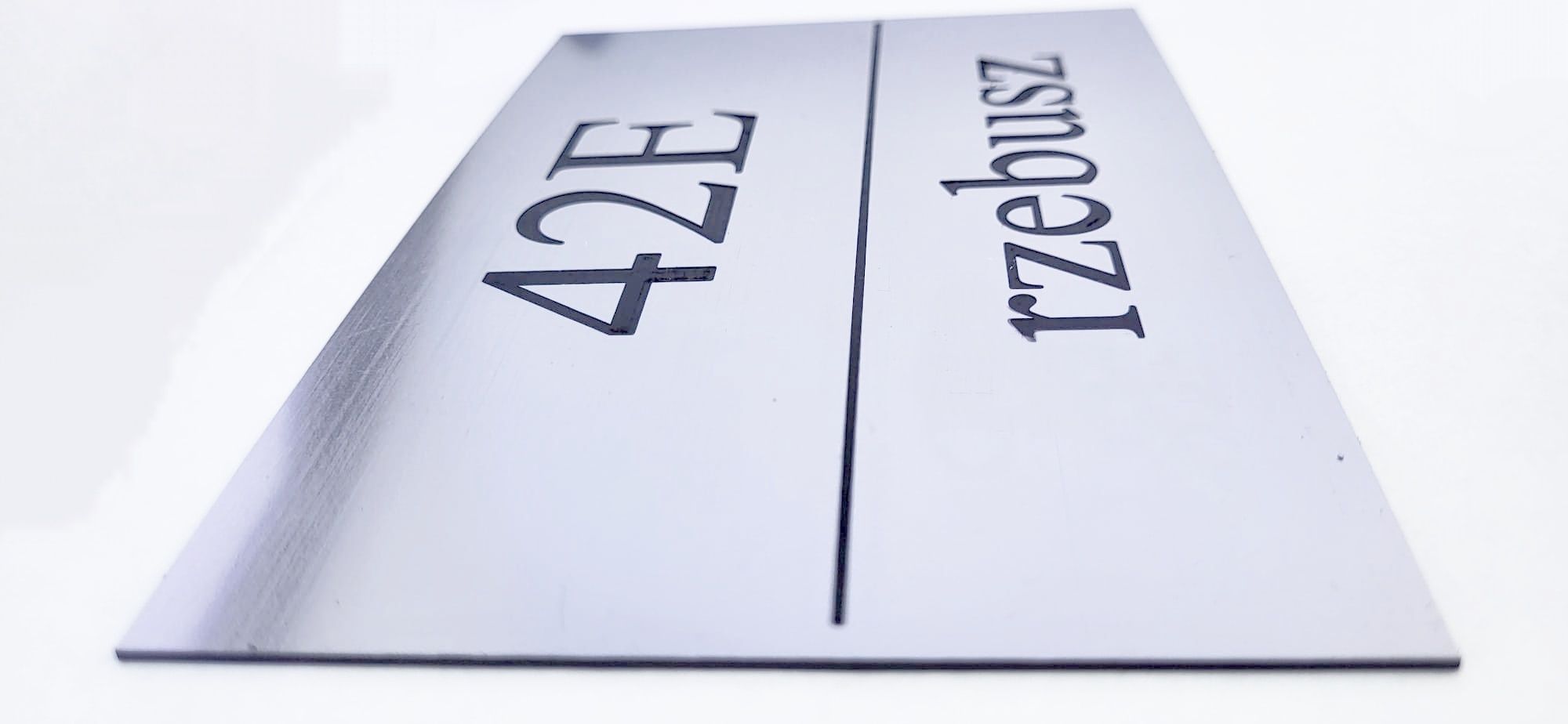 Elegancka personalizowana Tabliczka adresowa numer domu cyfry litery