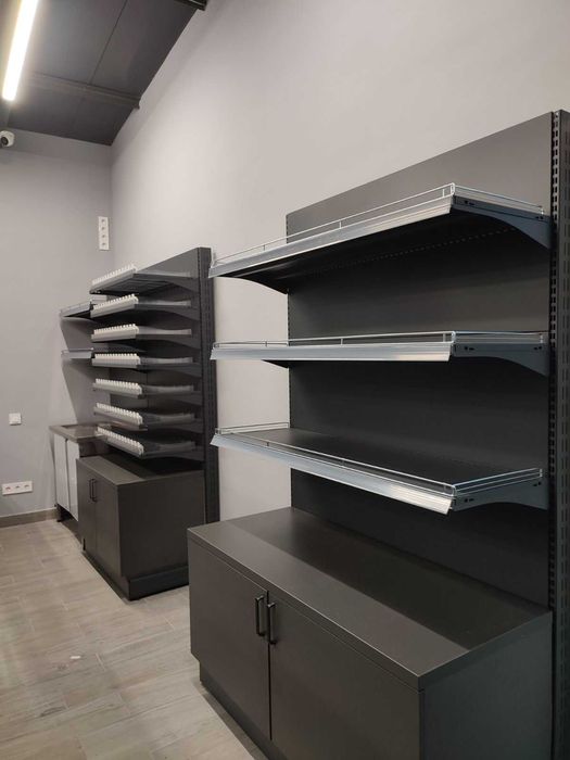 Торговое оборудование. Стеллажи торговые. Полки. Кассовые прилавки