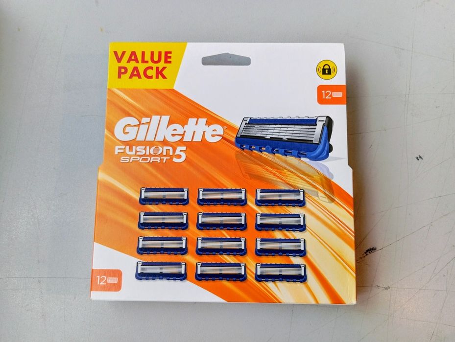 Gillette fusion 5 Sport wkłady ostrza wymienne 12 szt  100% orginał