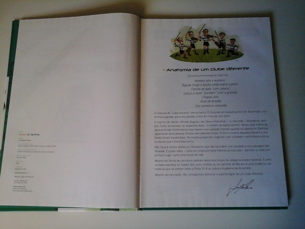 Livro: Caretas do Sporting, 1a Edição 2007