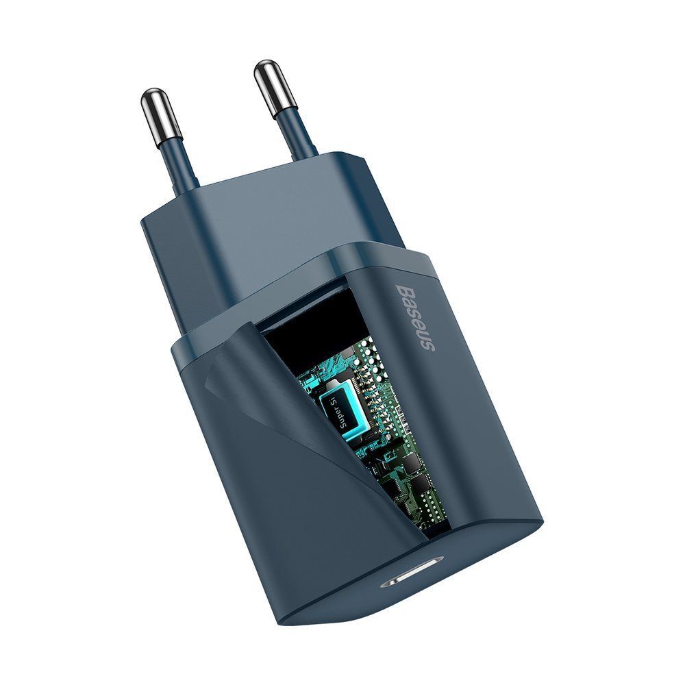 super si 1c szybka ładowarka usb-c 20w power delivery niebieski