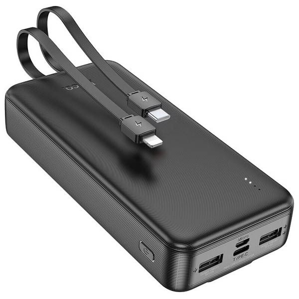 Павербанк з вбудованими кабелями 20000mAh HOCO J118A є ОПТ