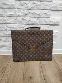 Вінтажний шкіряний портфель сумка Luis Vuitton винтаж 1980 роки