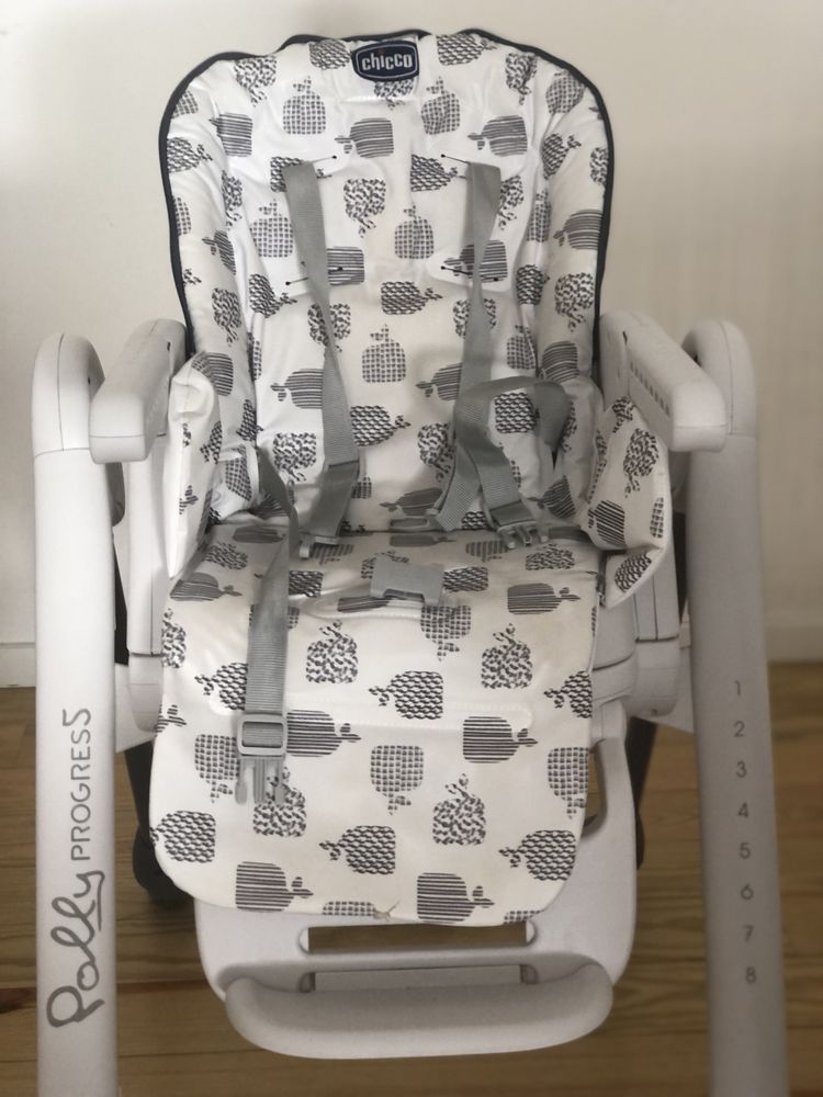 Cadeira Papa Chicco Polly Progress 5 Light Grey