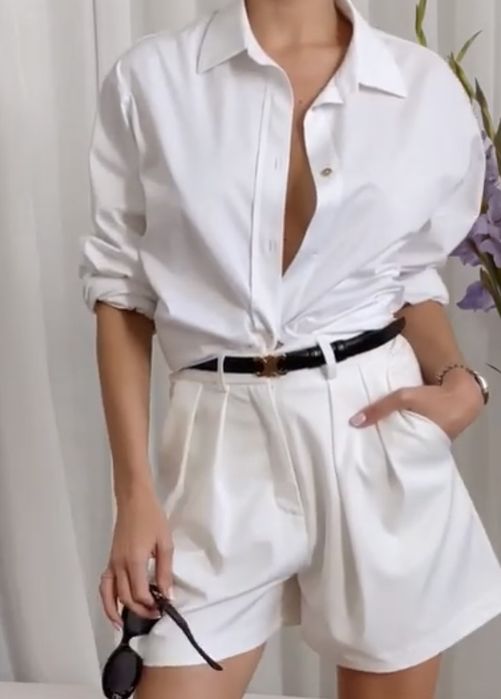Biała koszula Le Collet Donna White 34 XS