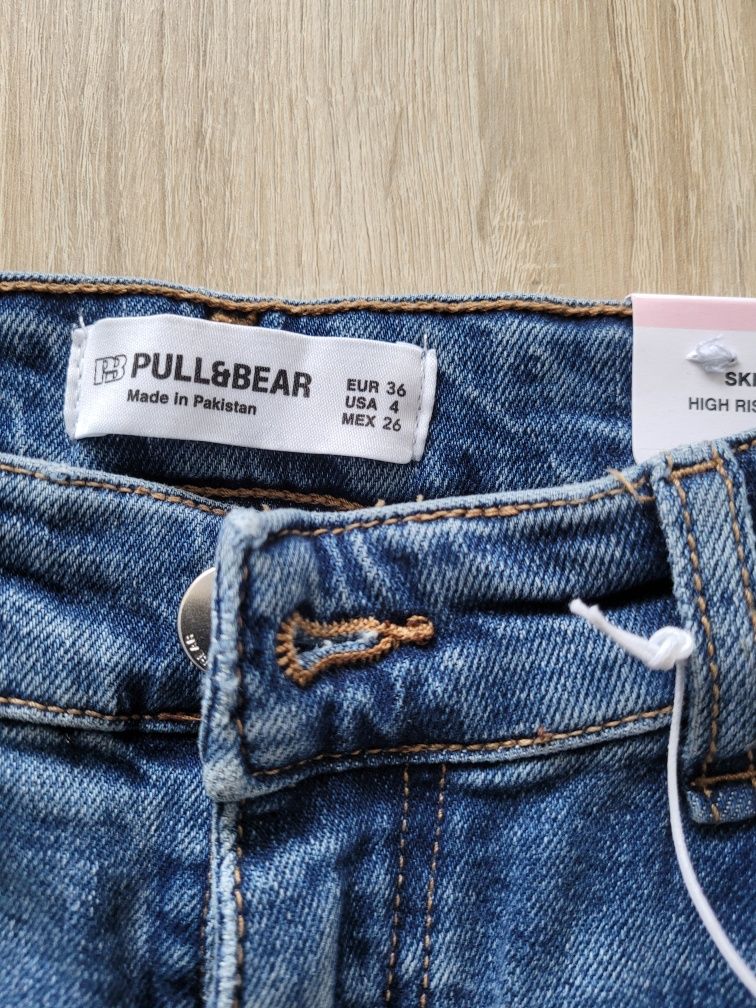 Spodnie jeans dzwony Pull & Bear 36