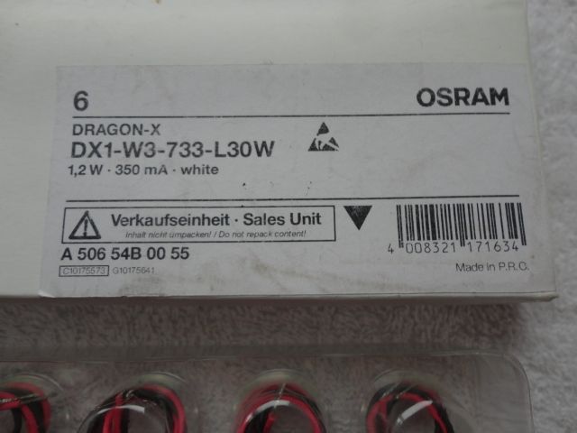 Лампочки OSRAM Dragon-x/DX1-W3-733-L30W/1,2W.350mA.white.