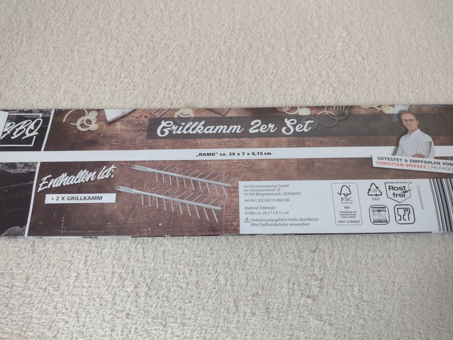 Zestaw grzebieni do grilla 2 szt., Ramo'