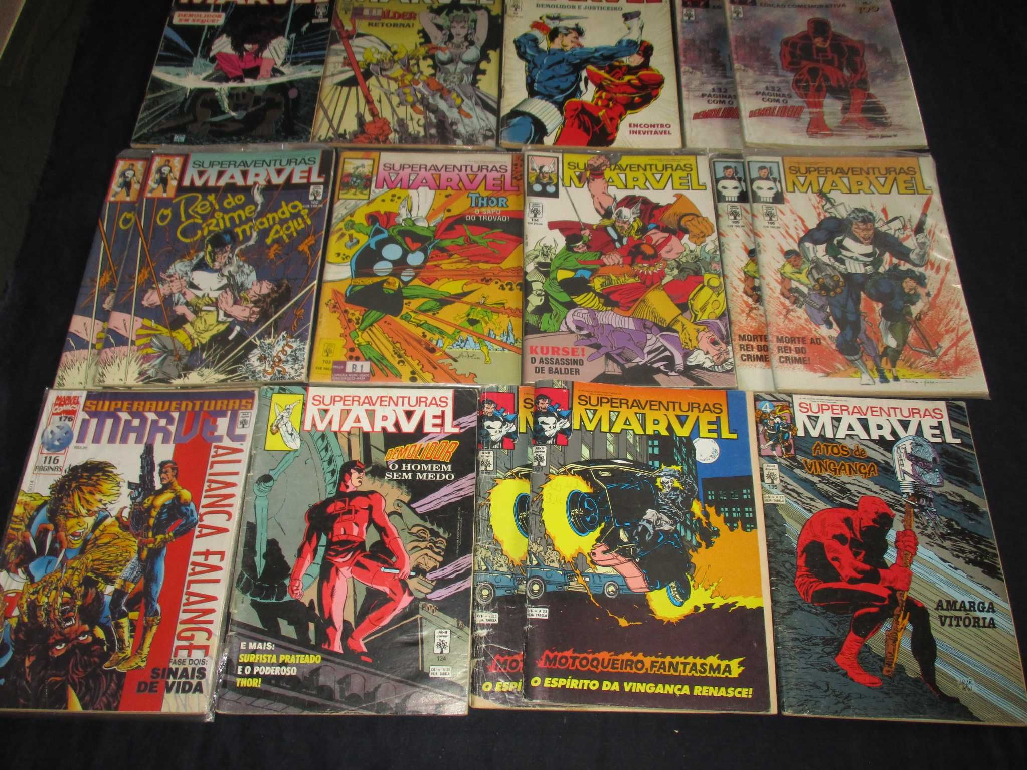 Livros BD Superaventuras Marvel Abril 1982 a 1997