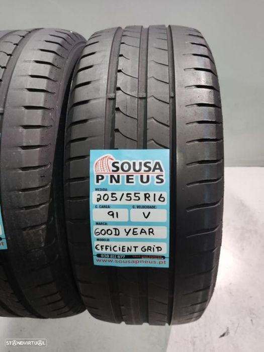 2 pneus semi novos 205-55r16 good year - oferta dos portes 85 EUROS