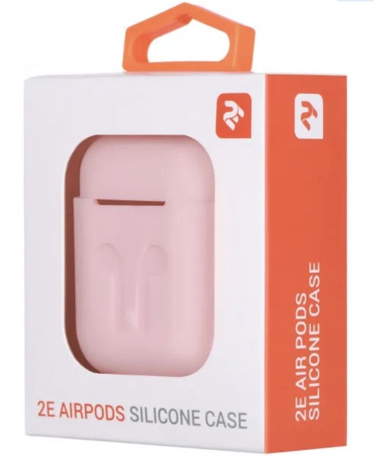 Чехол 2Е для Apple AirPods, Pure Color Silicone Imprint (3.0mm), Light