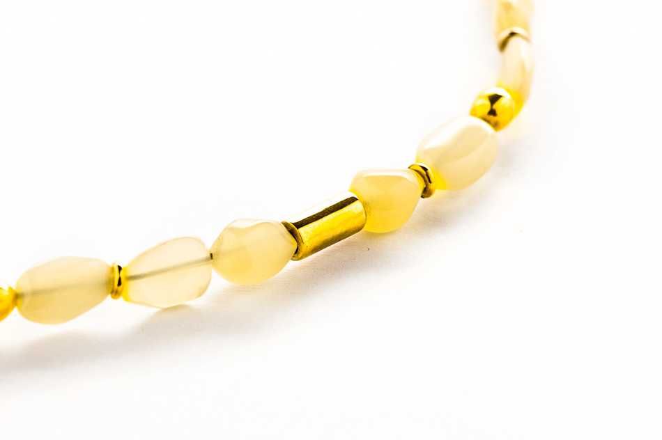 Złota Bransoletka z Opalami - Opale - 14K - 4,68g - KRAKÓW