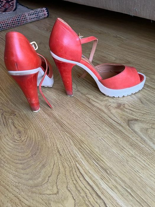 Sandálias senhora, laranja tamanho 40