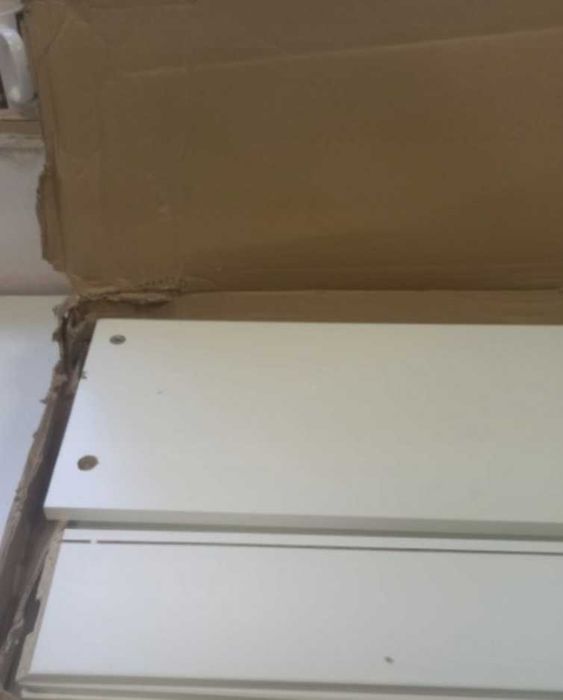 FMD MOBEL stół konsolowy biały używany 100 x 80 x 40 cm