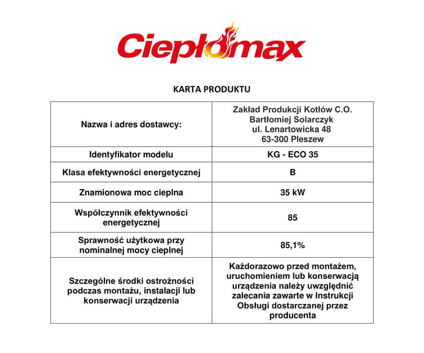 Kocioł 30kW 280m2 z podajnikiem na ekogroszek kotły piec 5klasa KG-ECO