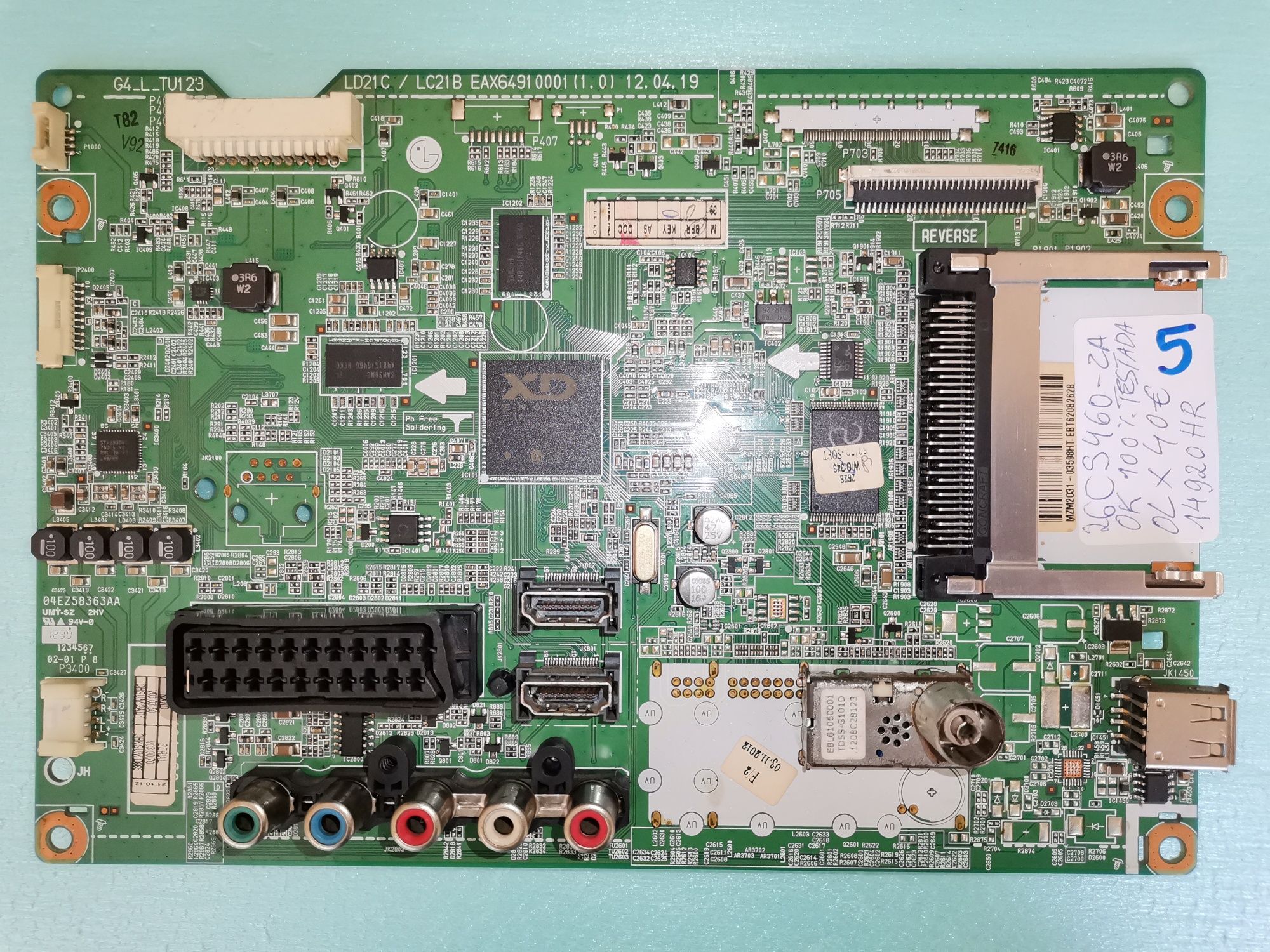 Mainboard LG chassis LD21C / LC21B EAX 6 4 9 1 0 0 0 1 ...