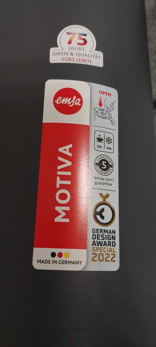 Termos na napoje Emsa Motiva 1 litr szary