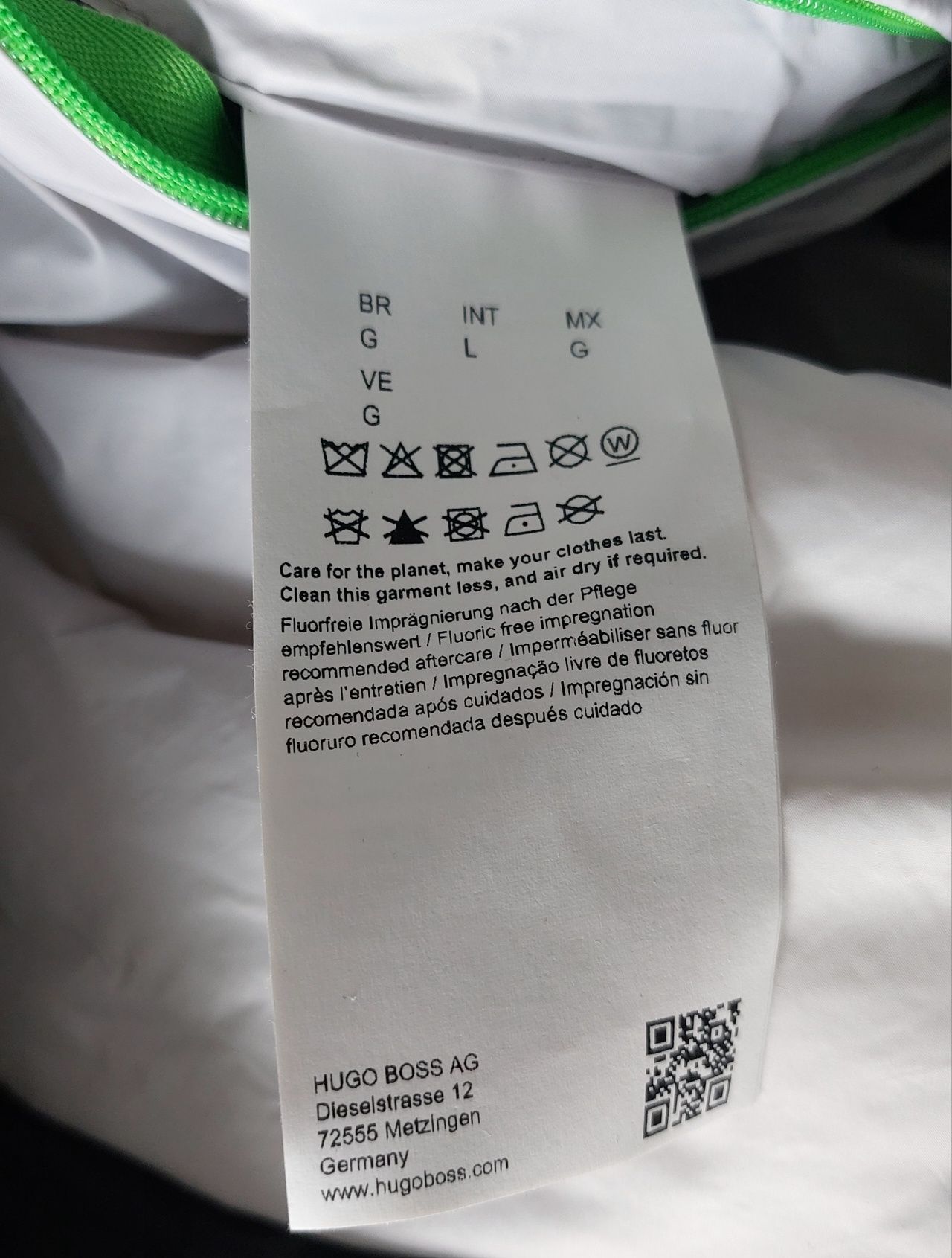 Hugo Boss nowa kurtka puchowa zimowa męska r. L hydrofobowa