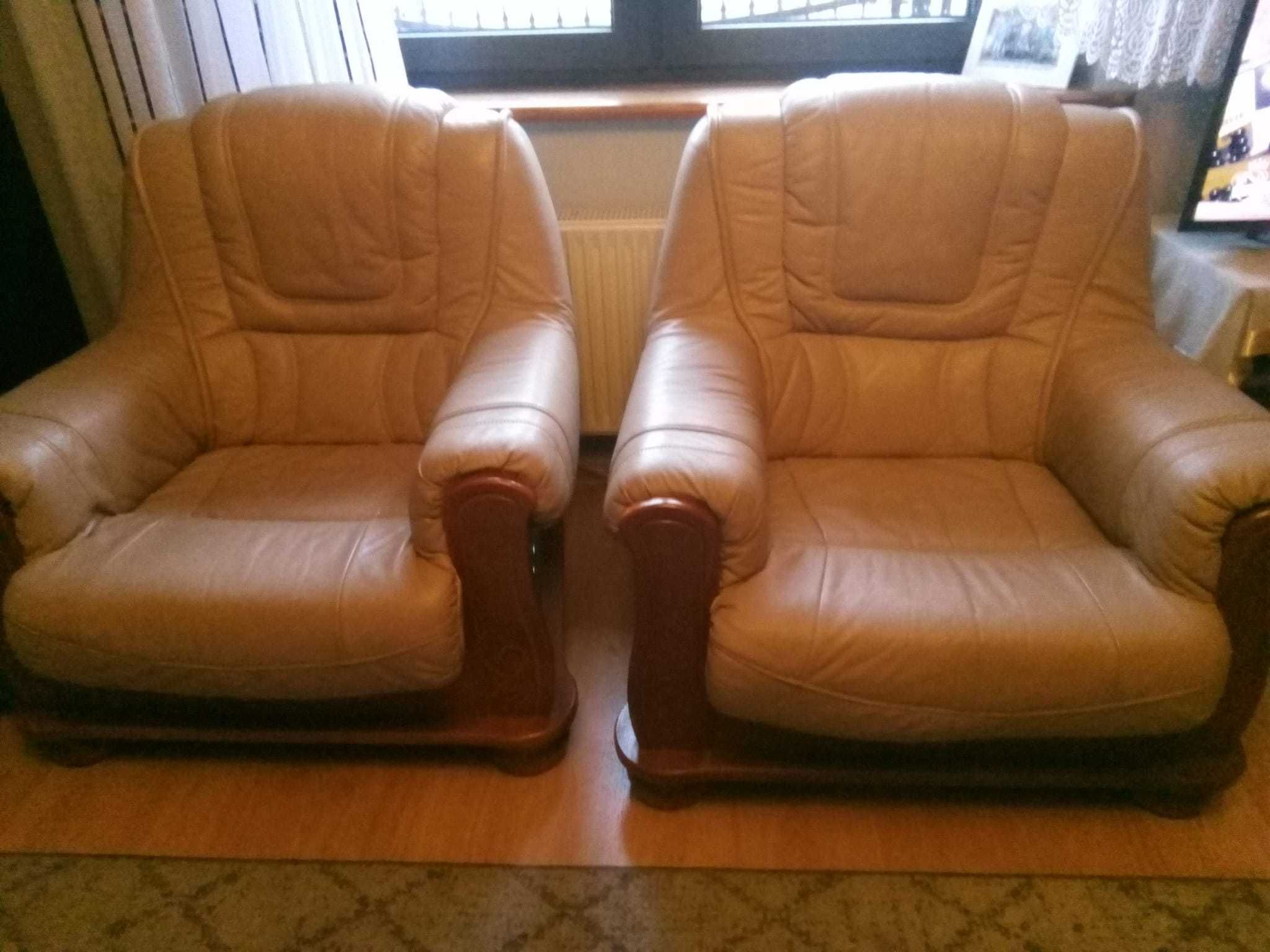 Zestaw - trzyosobowa sofa i dwa fotele