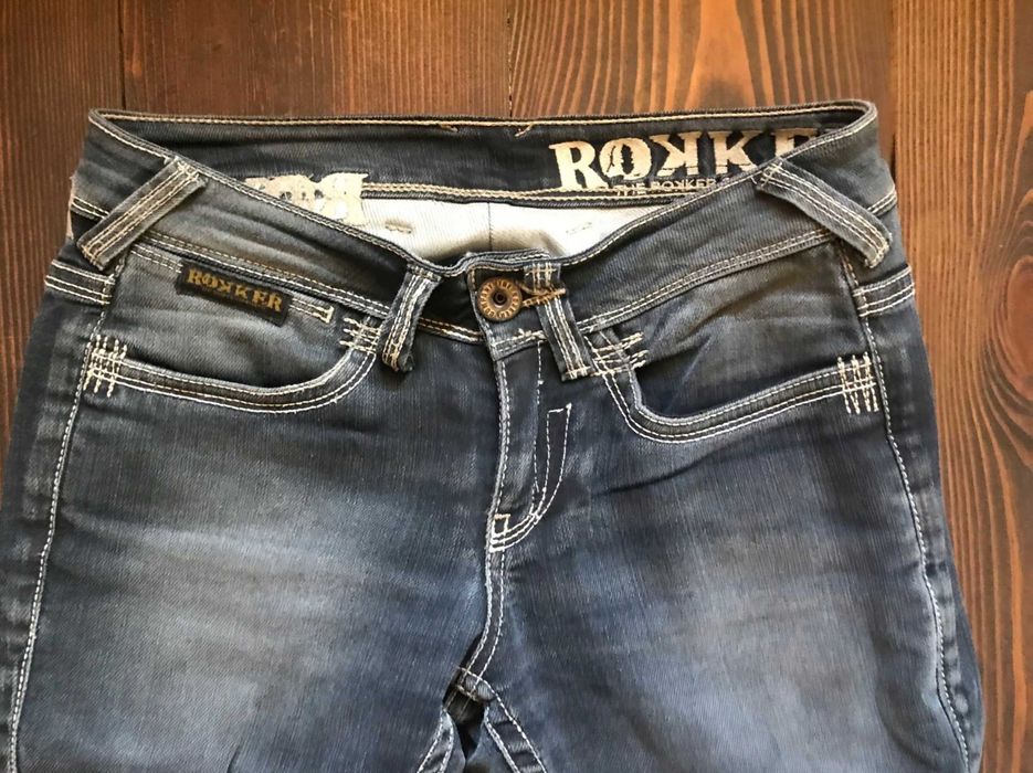 Jeansy motocyklowe Rokker Black Lady rozm. W24 L34