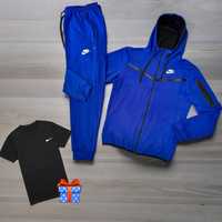 Спортивний костюм чоловічий Nike Tech Fleece синій Найк Теч Фліс весна