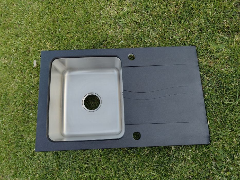 Zlewozmywak kuchenny granitowy Czarny Nowy