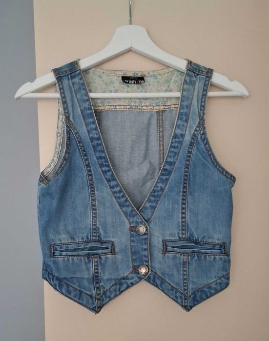 Jeansowa kamizelka