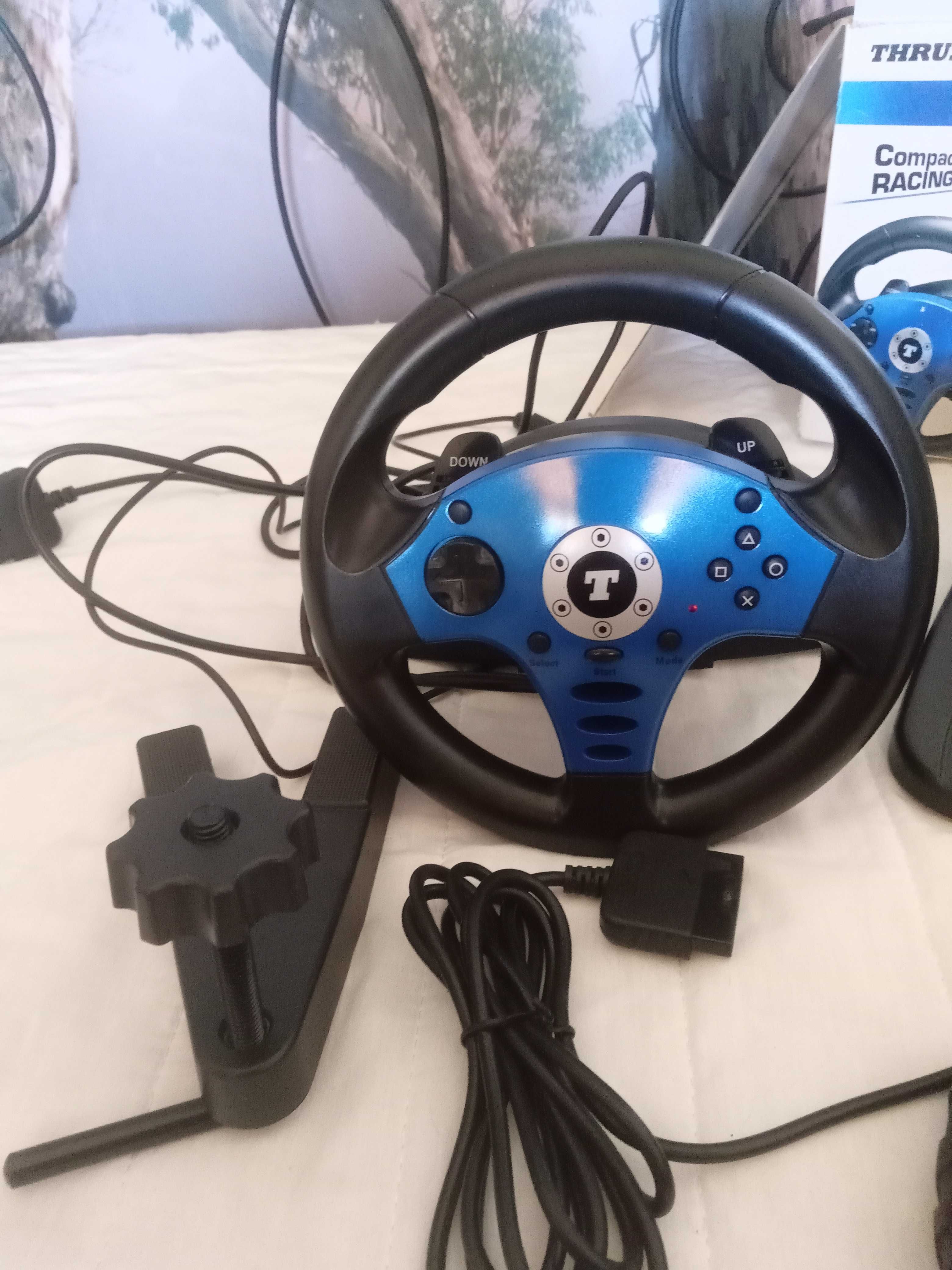 Volante, Pedais e Comando Thrustmaster Ps2 T- Megapack NOVO