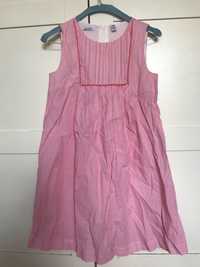 Sukienka w prążki różowo-białe 
 Okaidi, wg metki 12 lat, 152cm
NOWA,