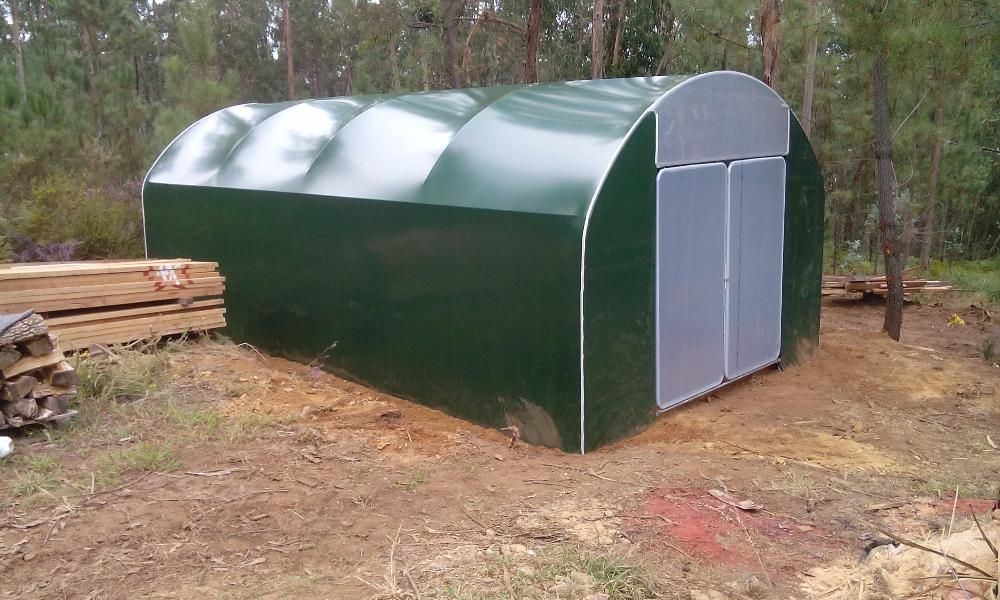 Garagem auto Estufa Armazém secagem de lenha