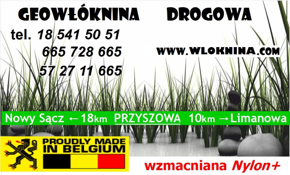 Geowłóknina - mocna 250g z Nylonem - pod grys, żwir, kliniec, na drogi