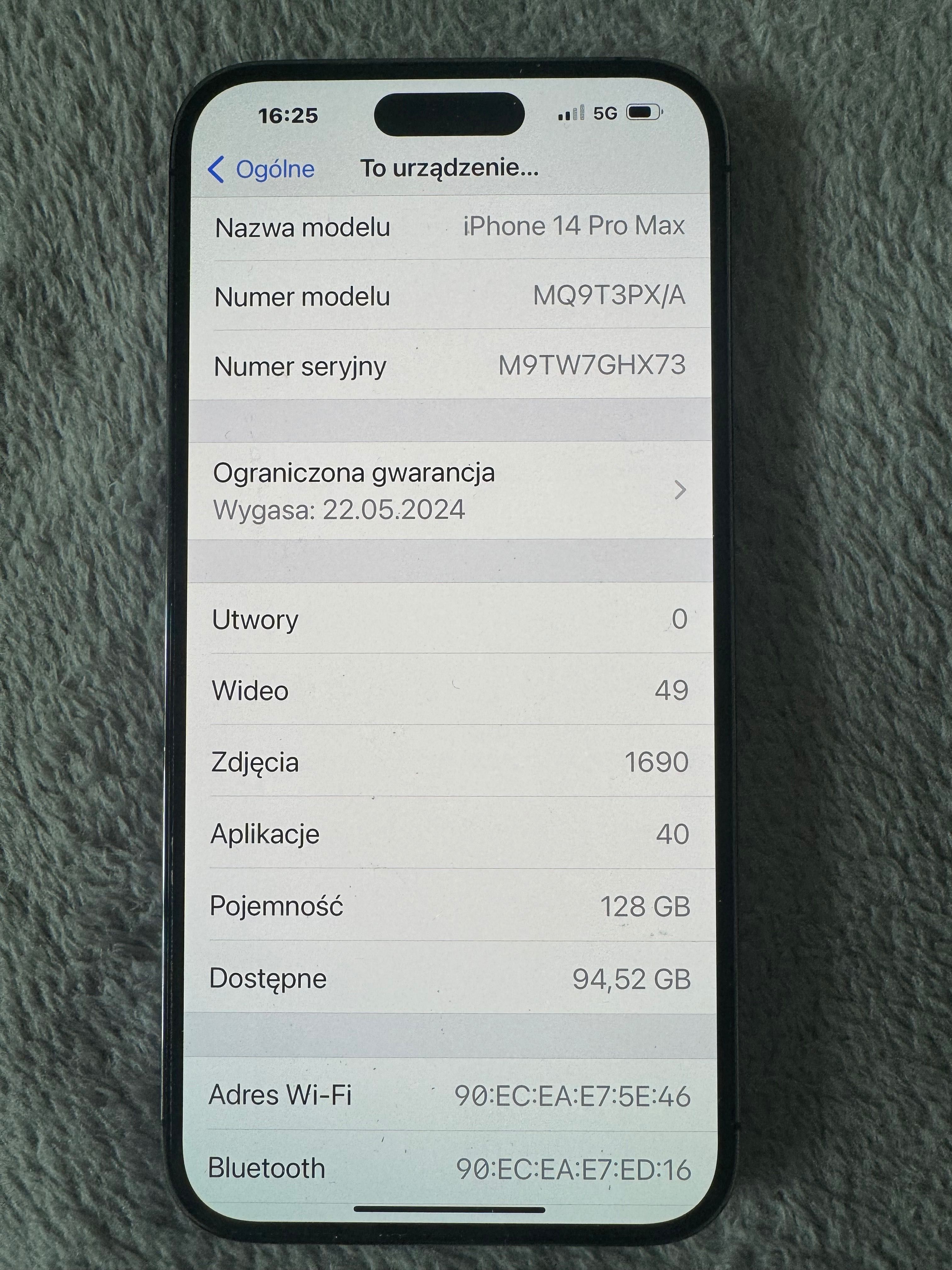 iPhone 14 Pro Max / komplet / stan idealny / polska dystrybucja