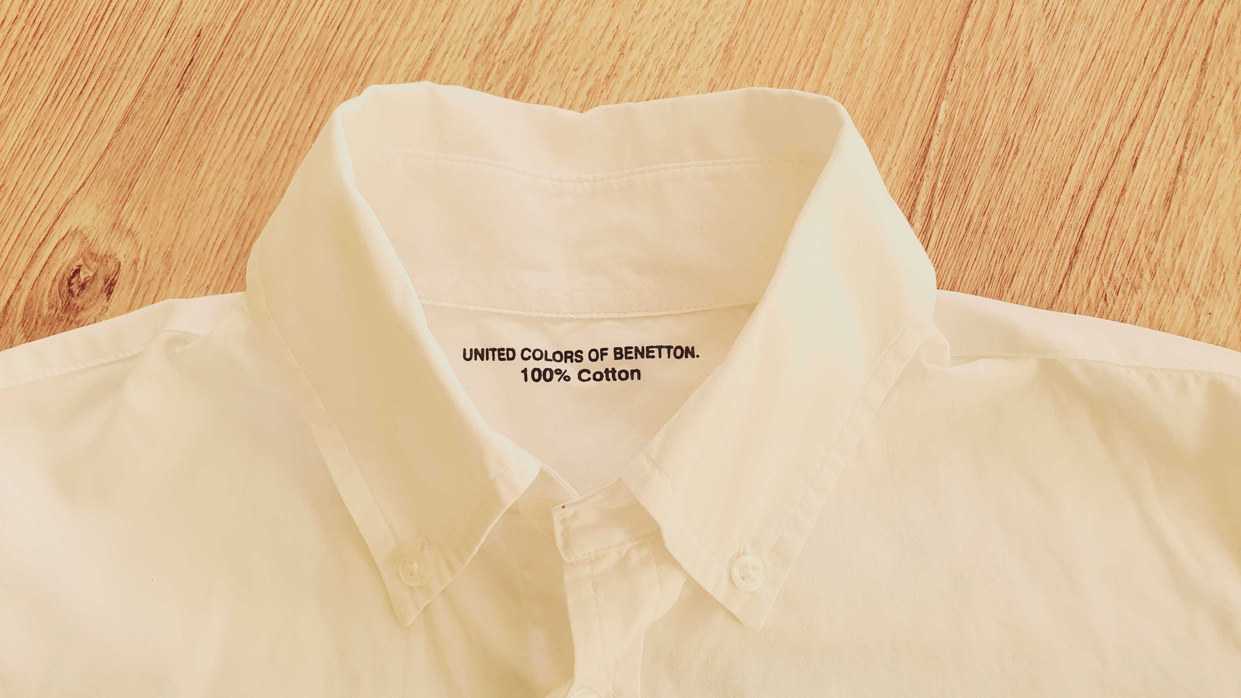 Koszula chłopięca biała , United Colors of Benetton, 150