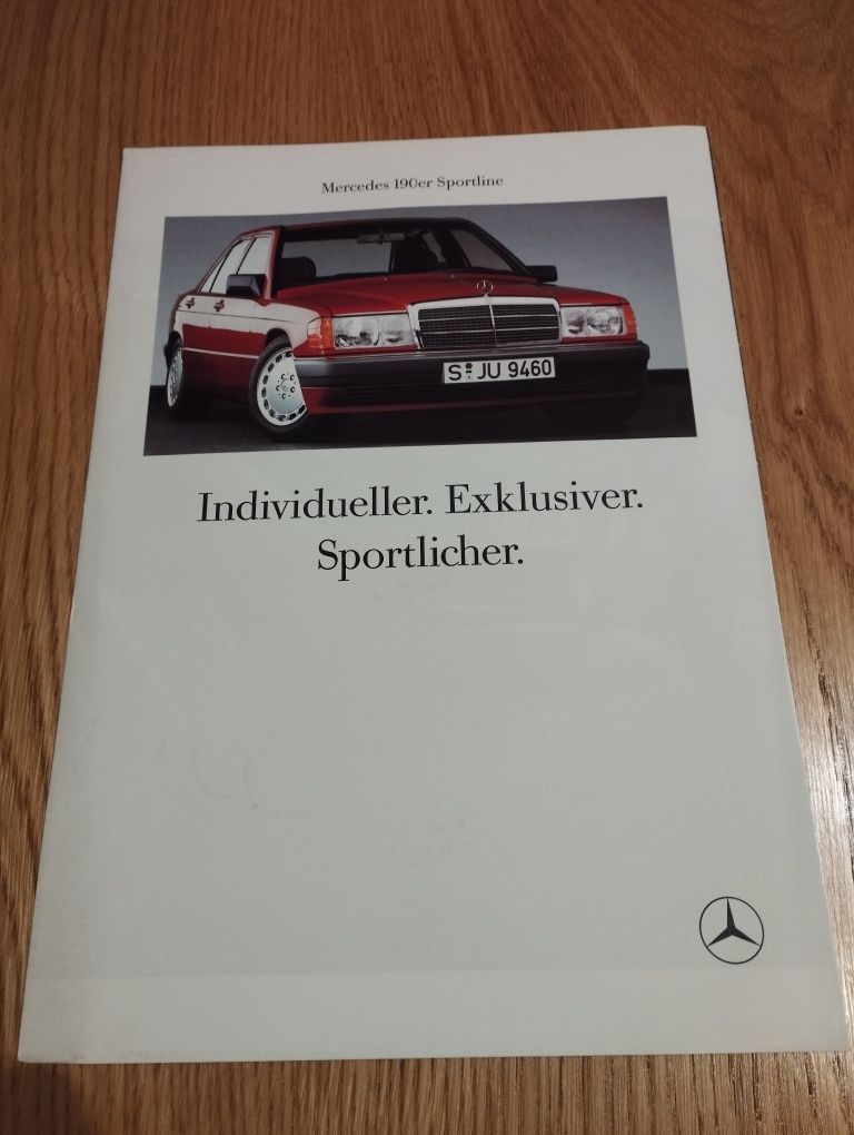 Prospekt katalog Mercedes Benz W201 190E Sportline