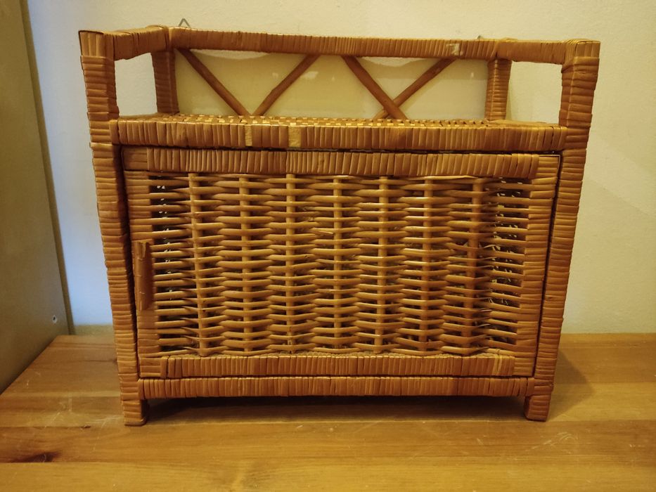 Wiklina koszyki szafka zestaw 6 sztuk