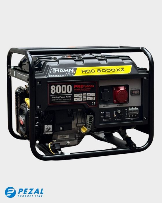 Agregat prądotwórczy 8.1 kVA / 6.5 kW Trójfazowy PGG8000X3 Pezal Hahn