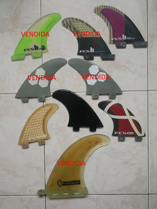 Quilhas para pranchas de surf - Diversas + Caixa Wax + pentes