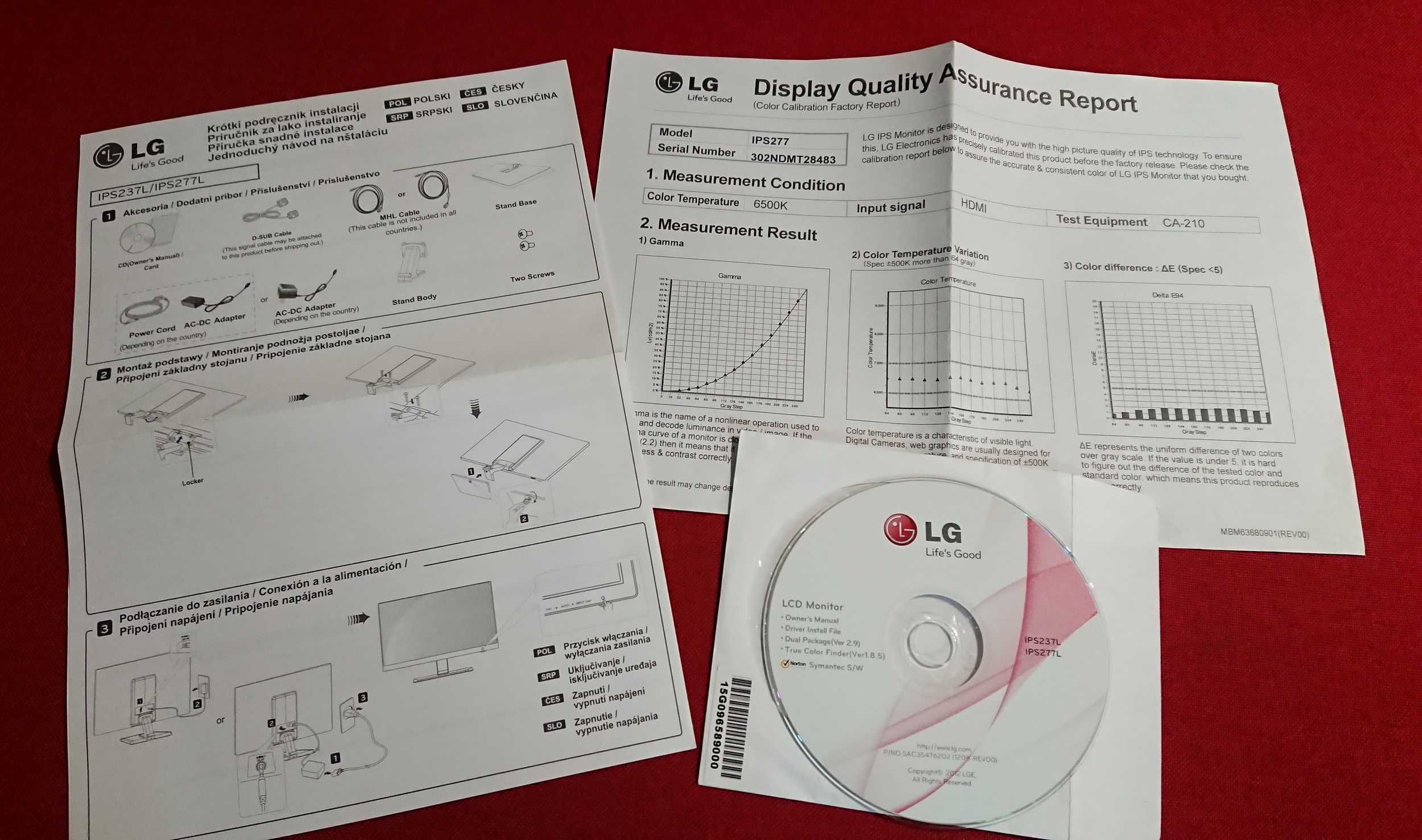 Monitor LG IPS277L-BN  27"  1920x1080  FullHD  IPS - 1-szy właściciel