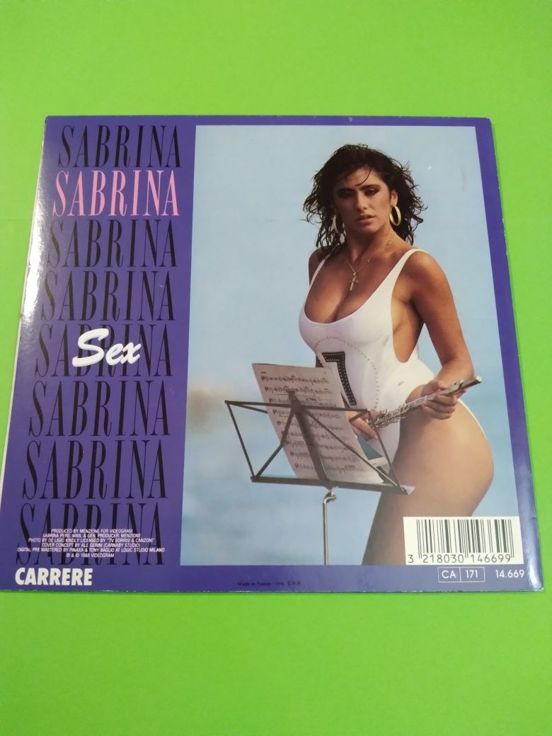 Платівка вінілова SABRINA ф-ми SACEM, 1989р.,Франція.