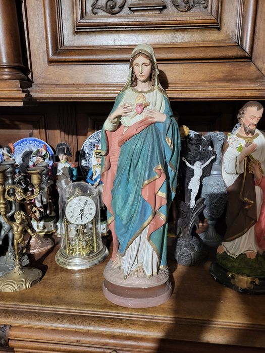 Stara figura Maryja Bolesna Matka Boża Serce Przebite